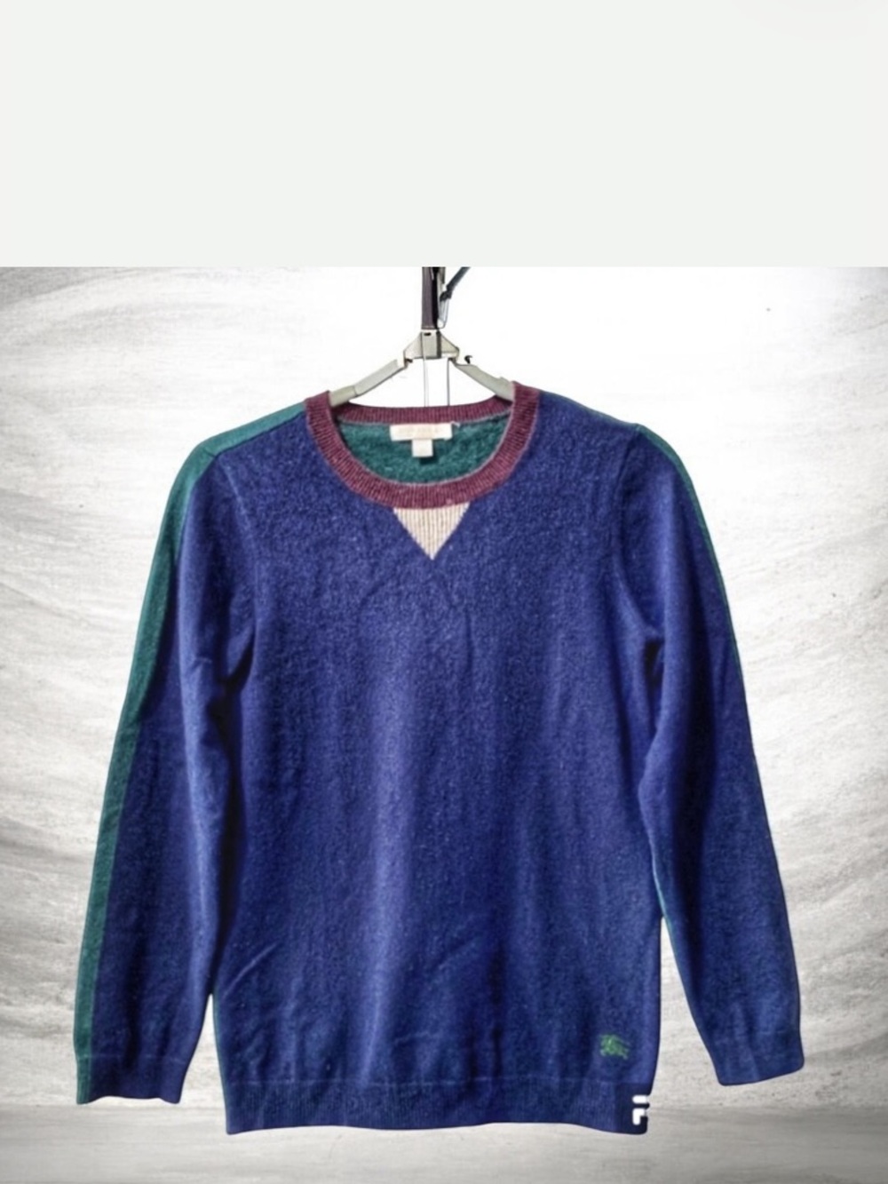 Burberry Children 💯 Cashmere Crew Neck Sweater Size 12Y